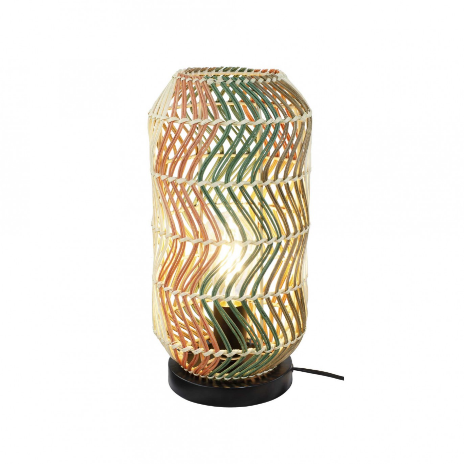 Lampe en rotin & métal, FOSCO