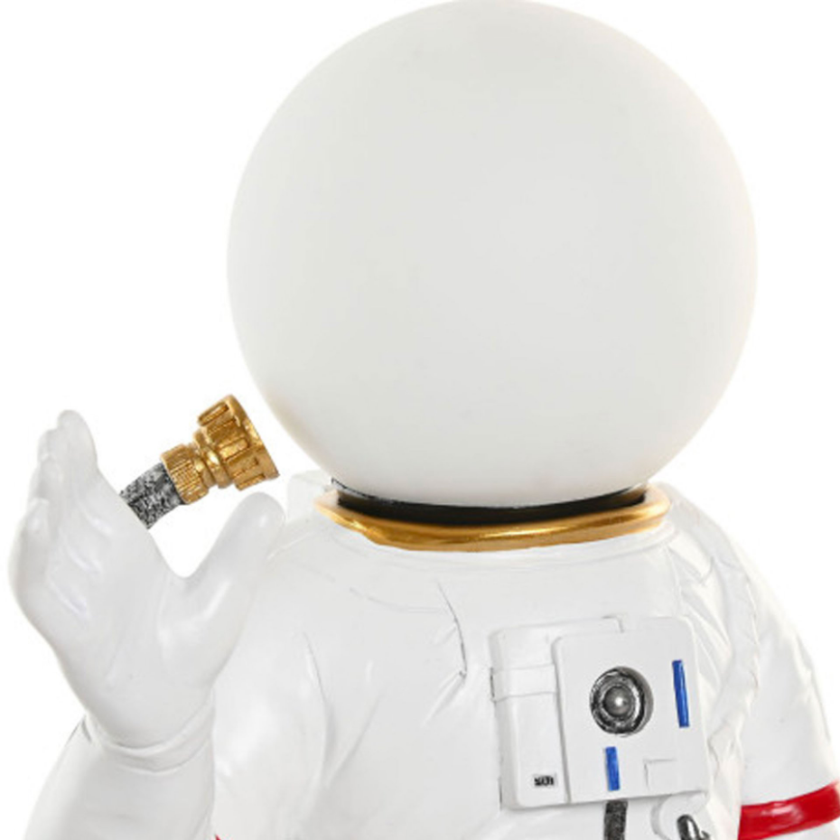 Lampe à poser enfant résine astronaute blanc 20x13x36,5cm