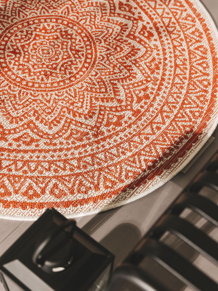 Tapis d'extérieur & intérieur rond CLEO