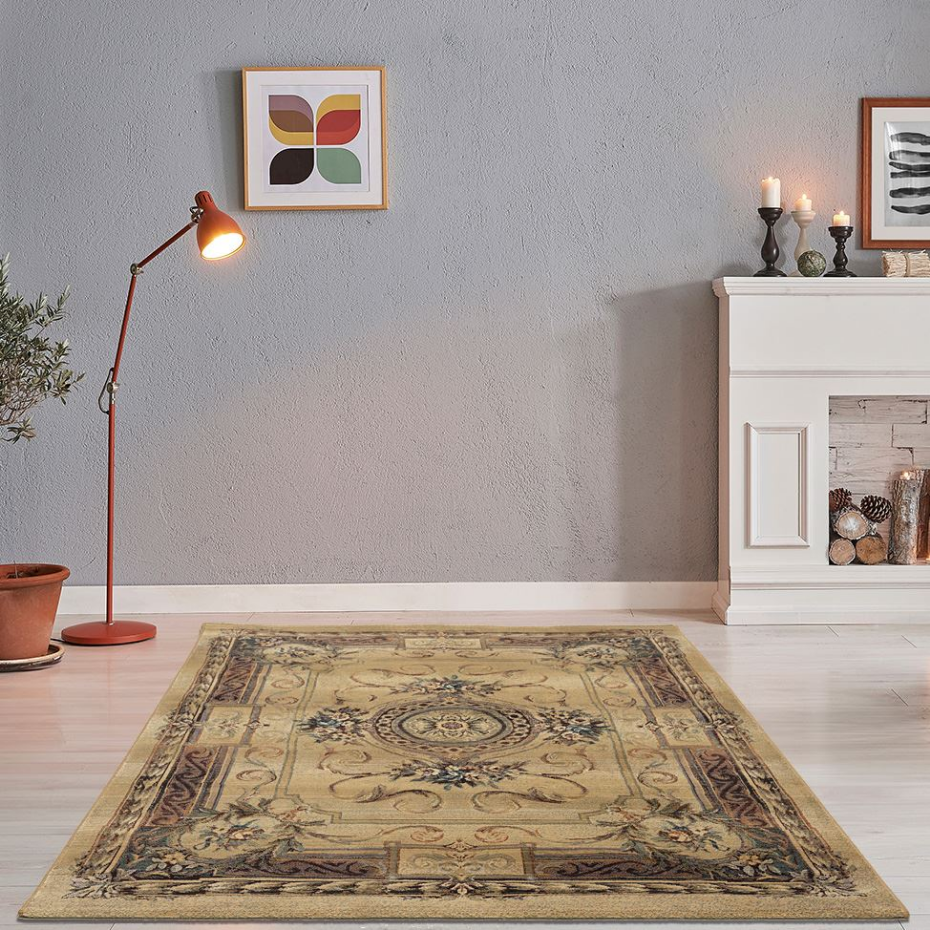 Tapis Gabiro Medaillon, tissé, rond