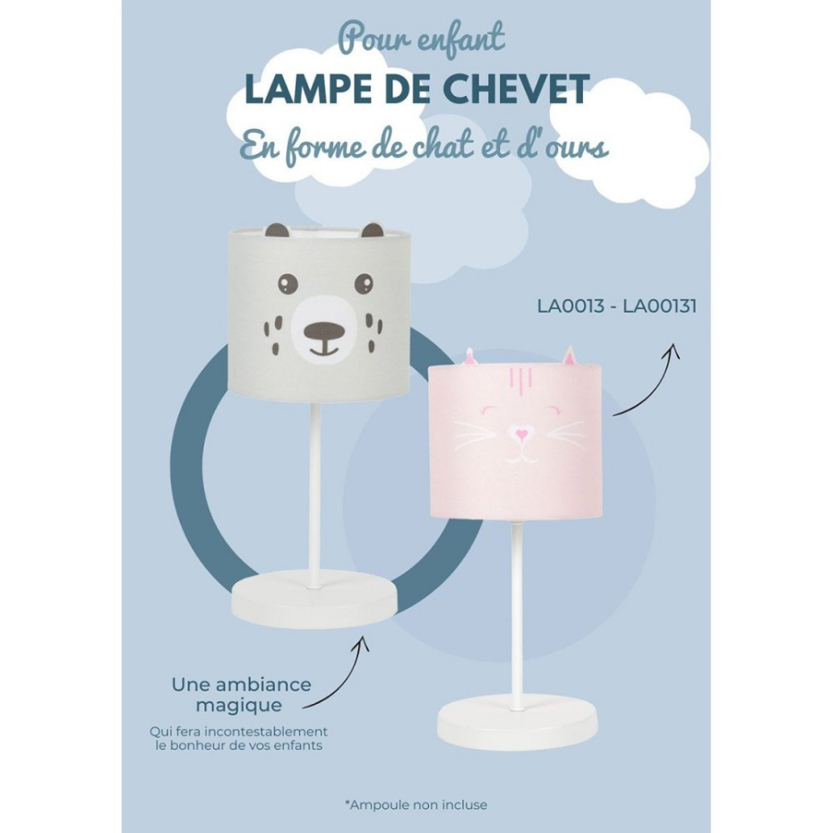 Lampe de chevet enfant ours