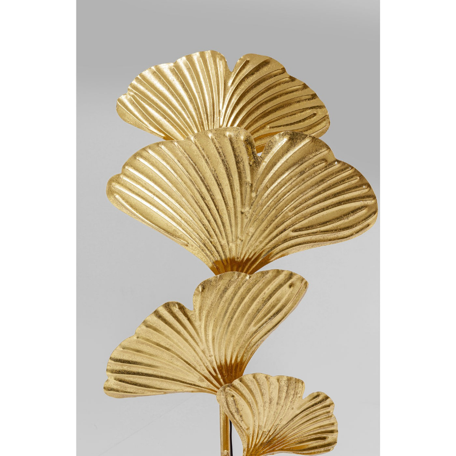 Lampadaire feuilles de ginkgo en acier