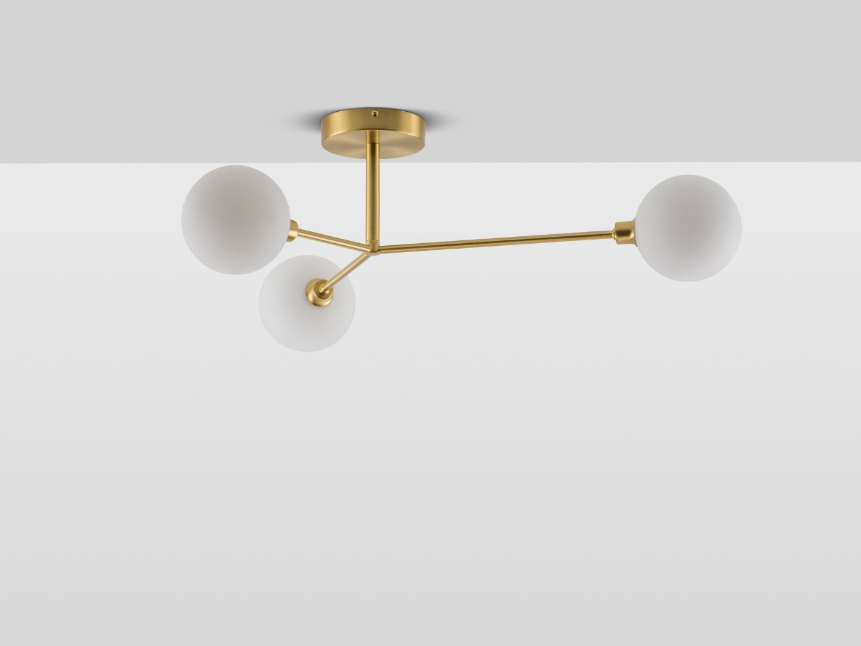 Plafonnier de 3 lampes