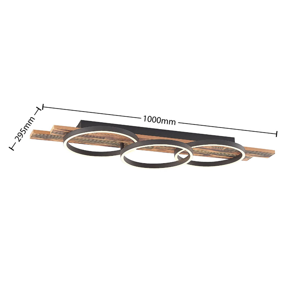 Plafonnier en bois moderneLED, Sentoa