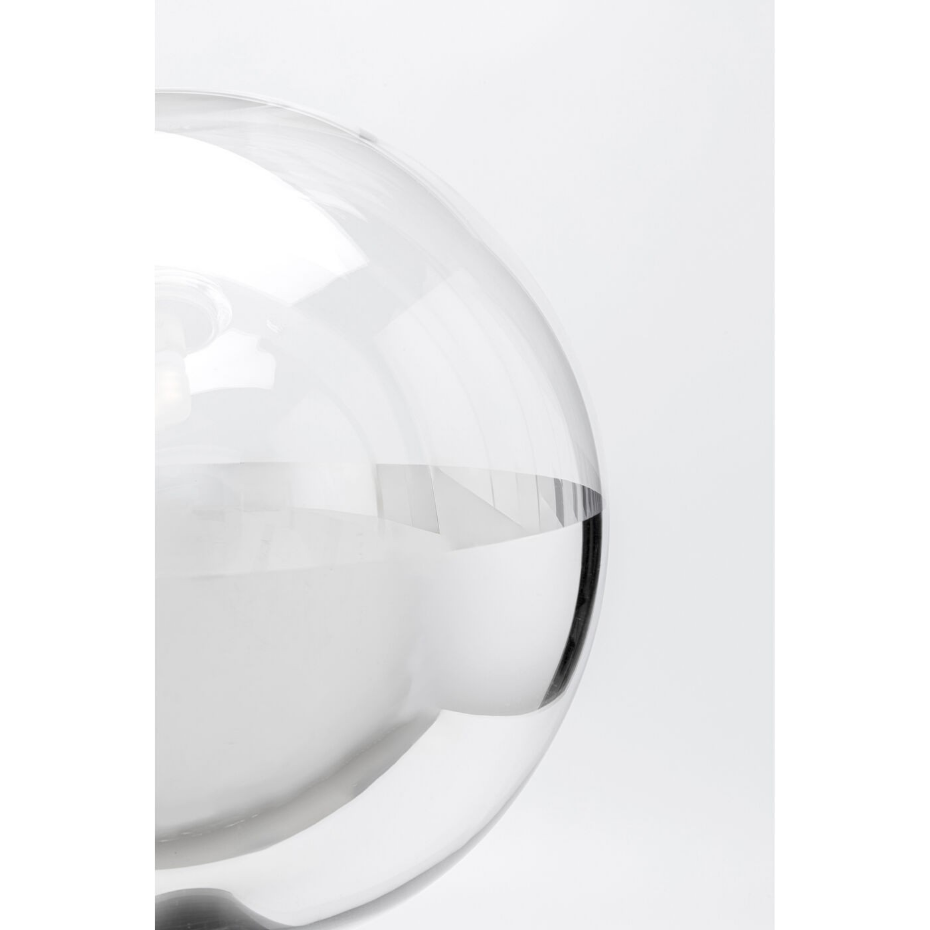 Lampe en acier et verre, DISCO BALL