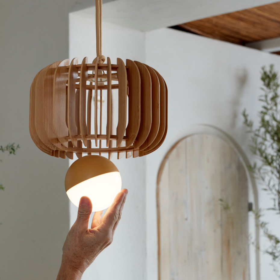Suspension en bambou LED, LANOA