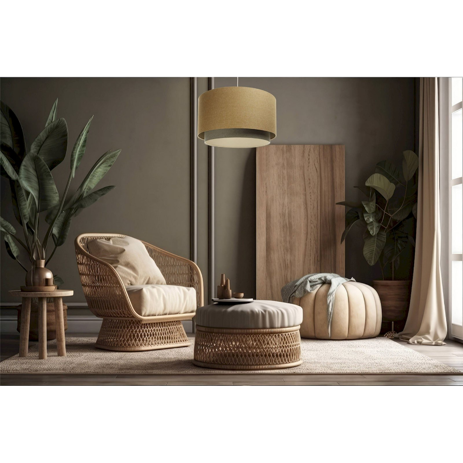 Suspension en tissu rond Boho Elegant