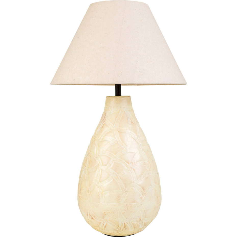 Lampe de table en fer abat-jour forme organique