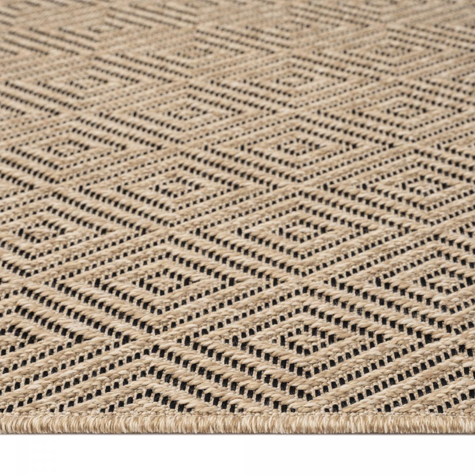 Tapis extérieur intérieur LYN13 REZY aspect jute ton sur ton