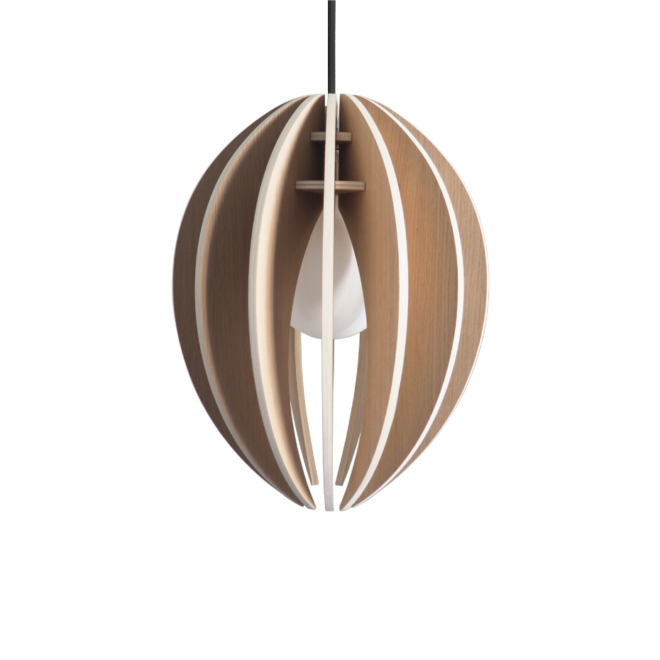 Lampe suspension chêne - FEVE