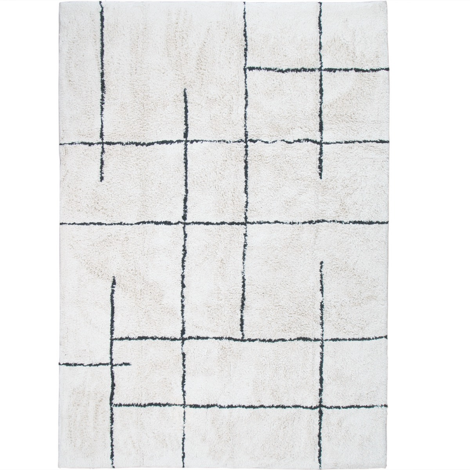 Tapis salon lavable berbère en coton  ATLAS - style bohème