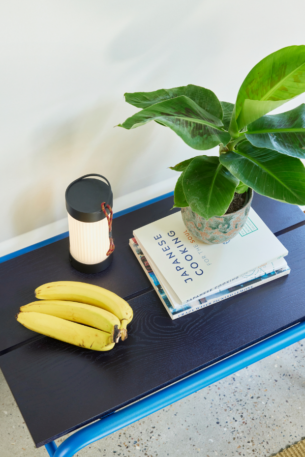 Lampe portable en verre et fer CAMP