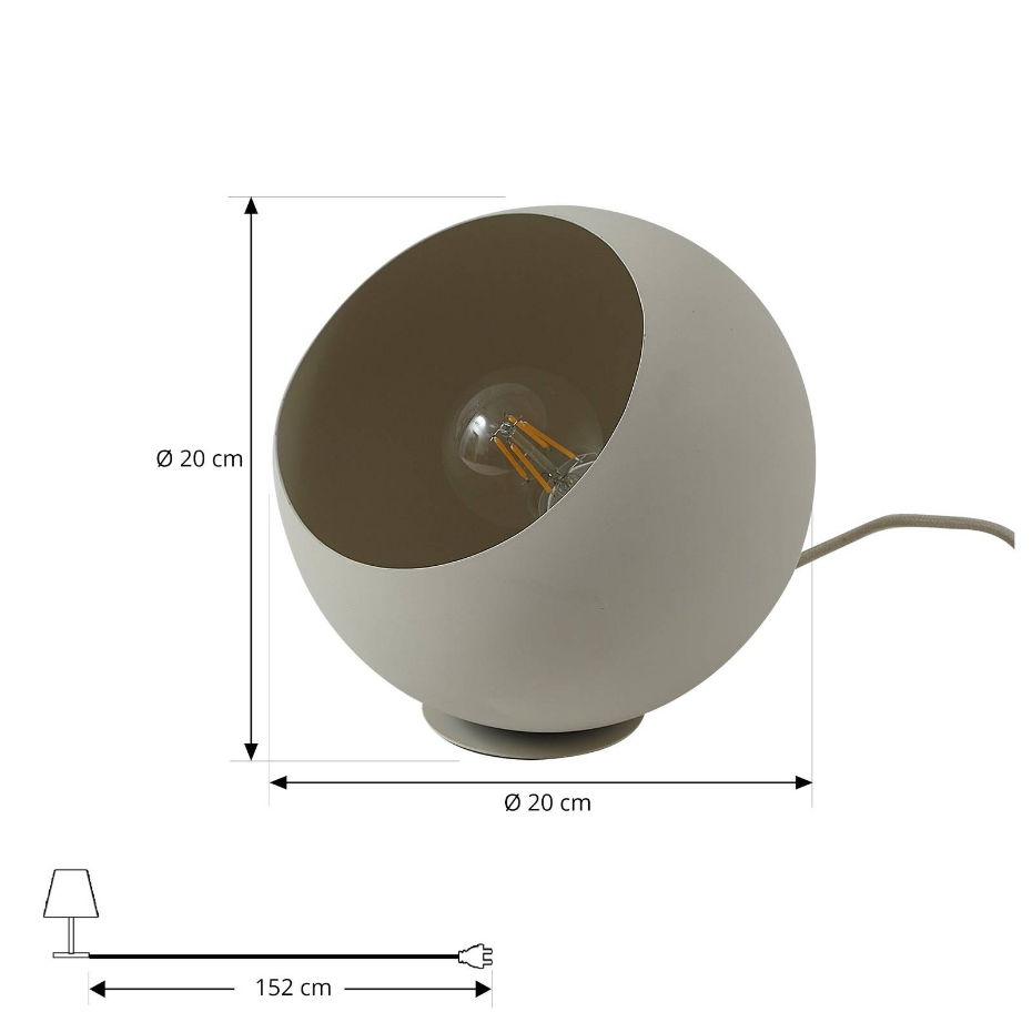 Lampe à poser en métal moderne, Somolia