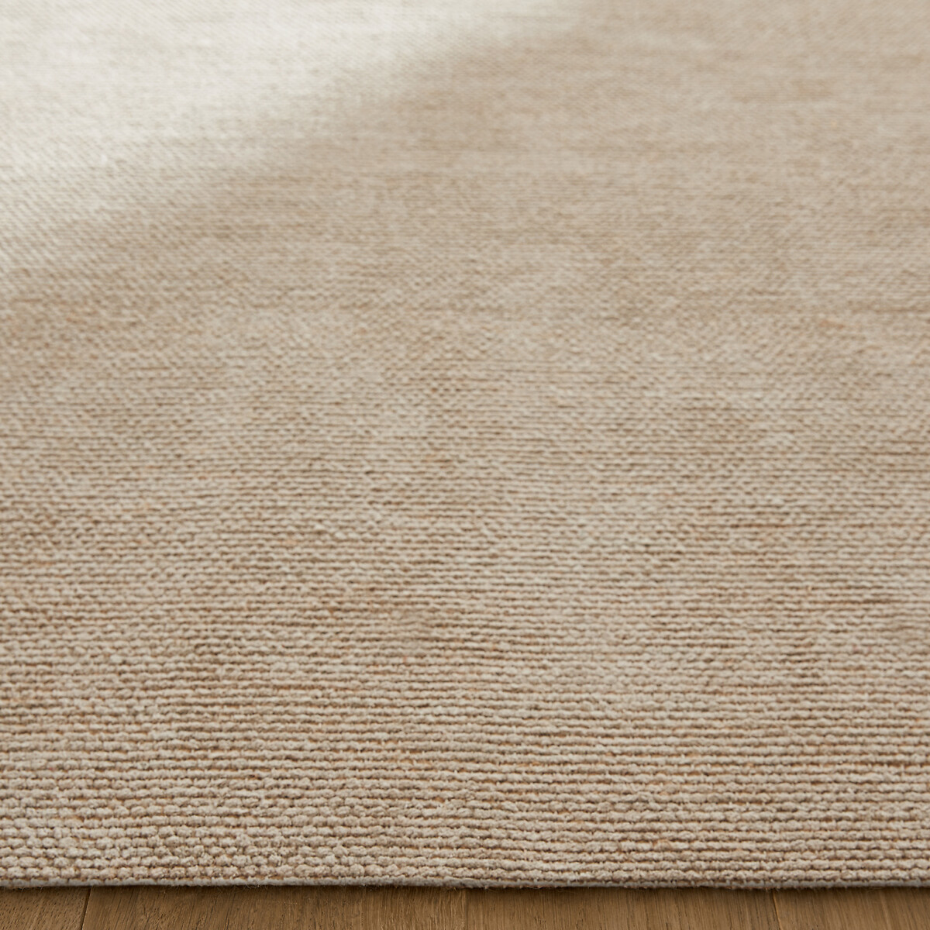 Tapis tissé main, coton et jute, Yesit