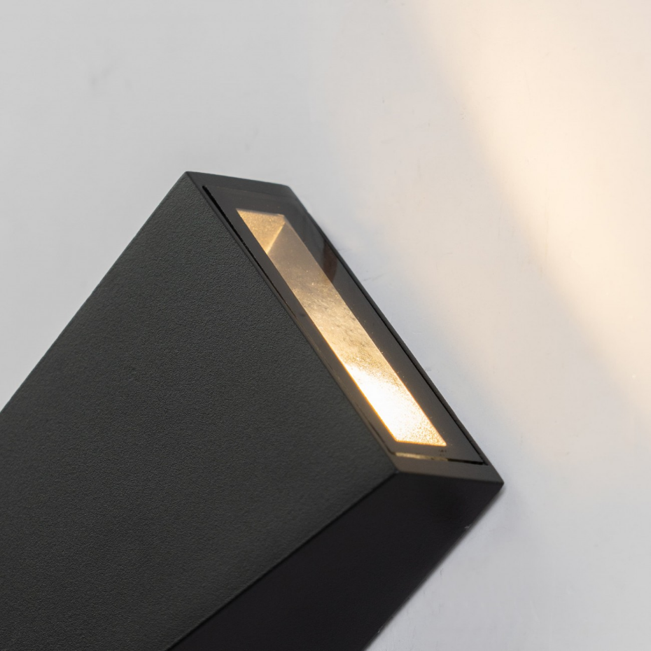 Applique LED noire double flux - HELSINKI