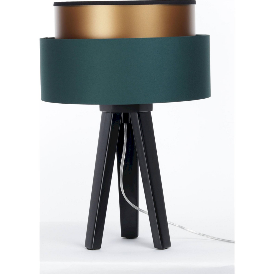 Lampe à poser en tissu rond Duo ellegant
