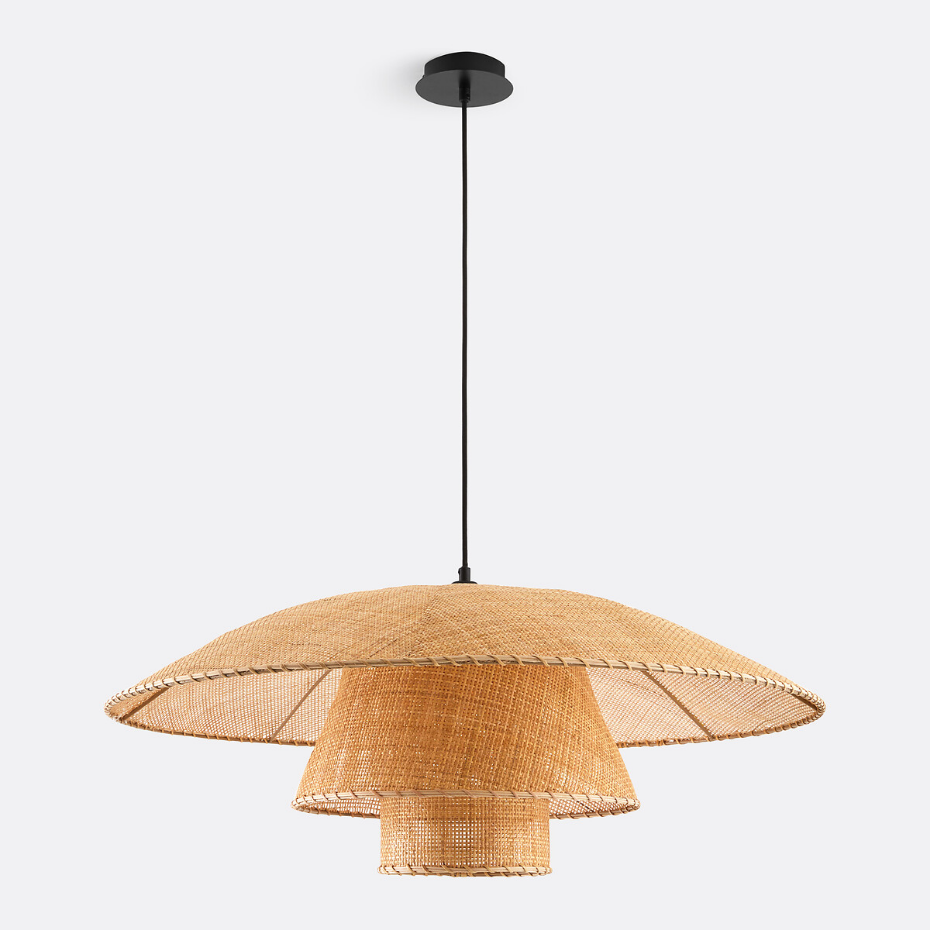Suspension en rotin Ø80 cm, Lola