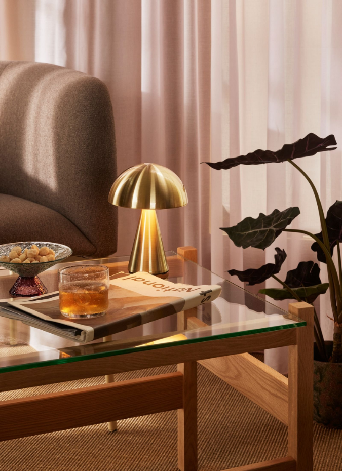 Lampe portable en fer et polycarbonate MUSH
