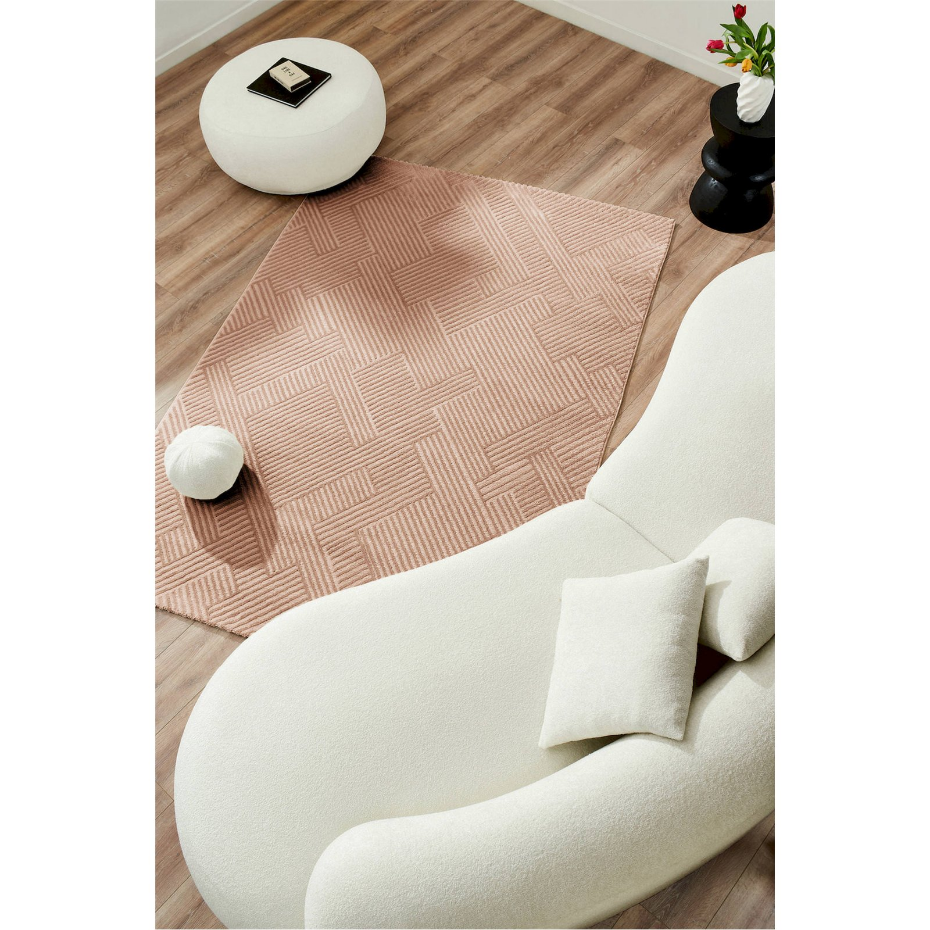 Tapis rectangulaire en polypropylène Bianca