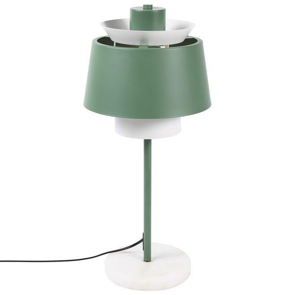 Lampe de table en fer  avec socle en marbre Mira