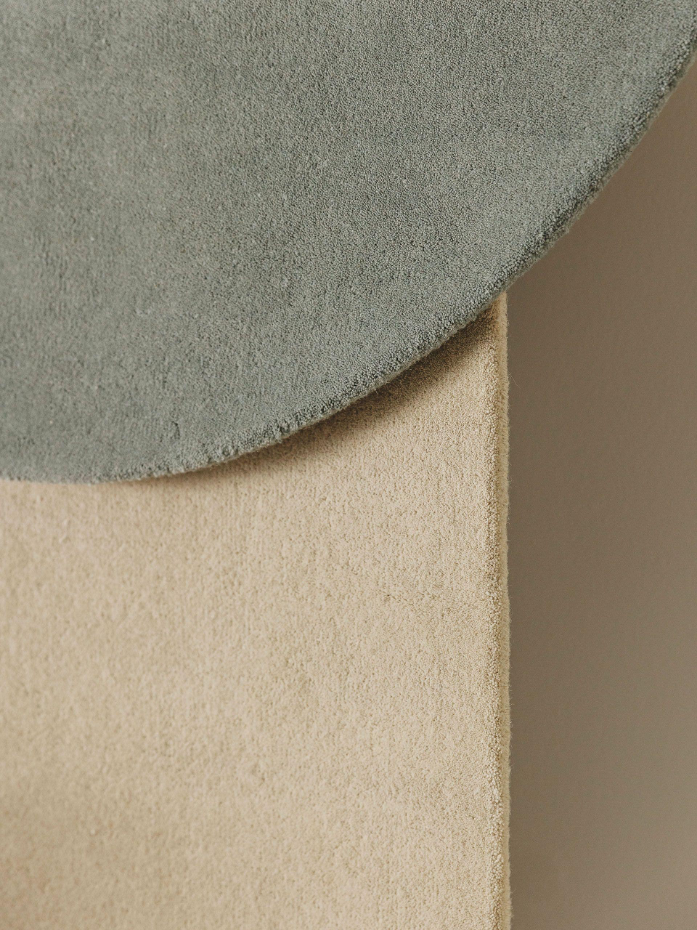 Tapis rond de laine tufté main BENT
