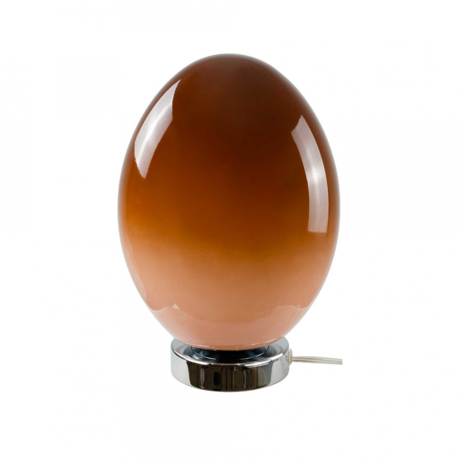 Lampe à poser en verre & métal, ELARIS