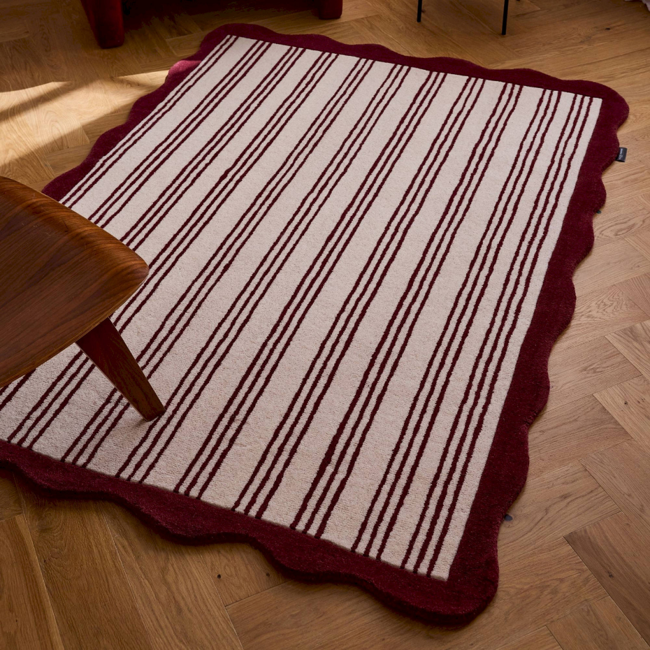Tapis en laine et coton rectangulaire  d'orage