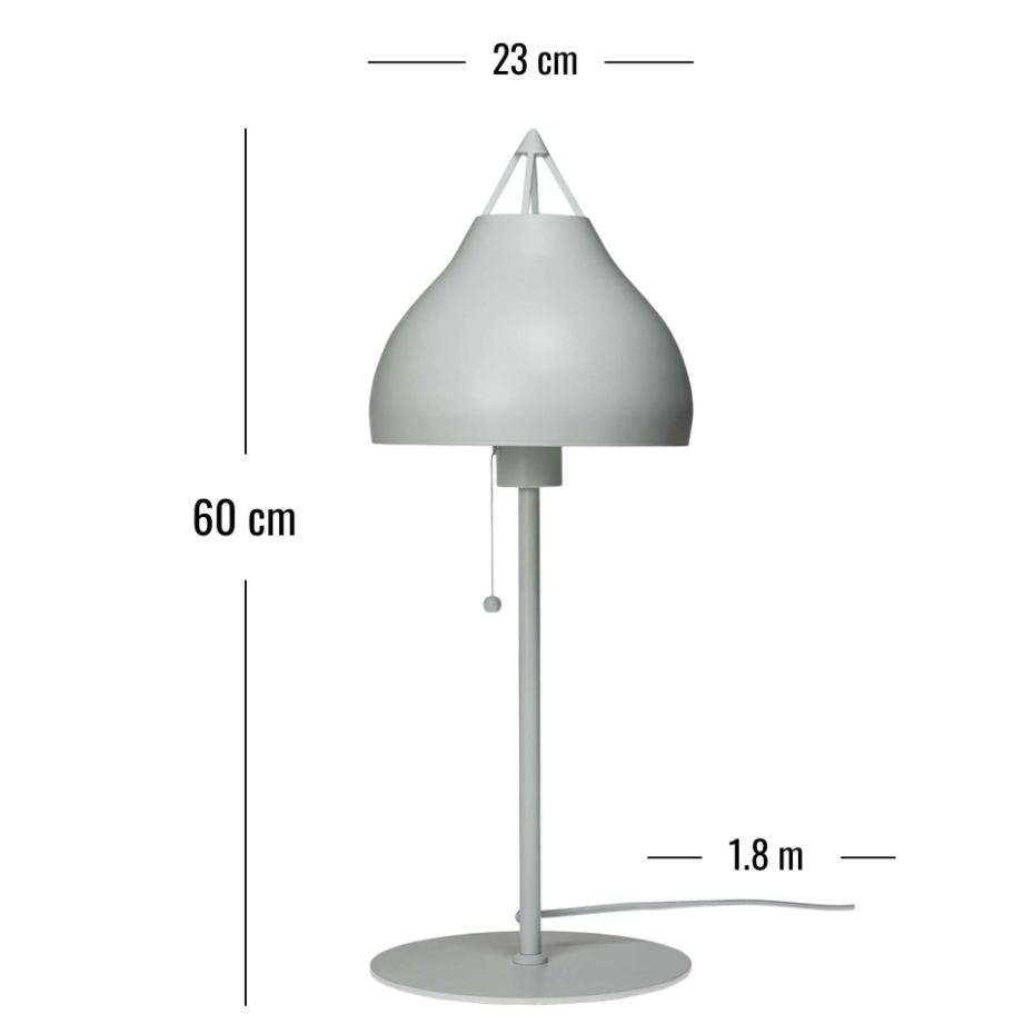 Lampe à poser en noir PYRA
