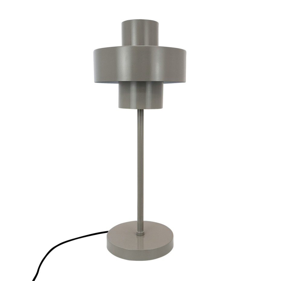 Lampe à poser en métal gris STOKE
