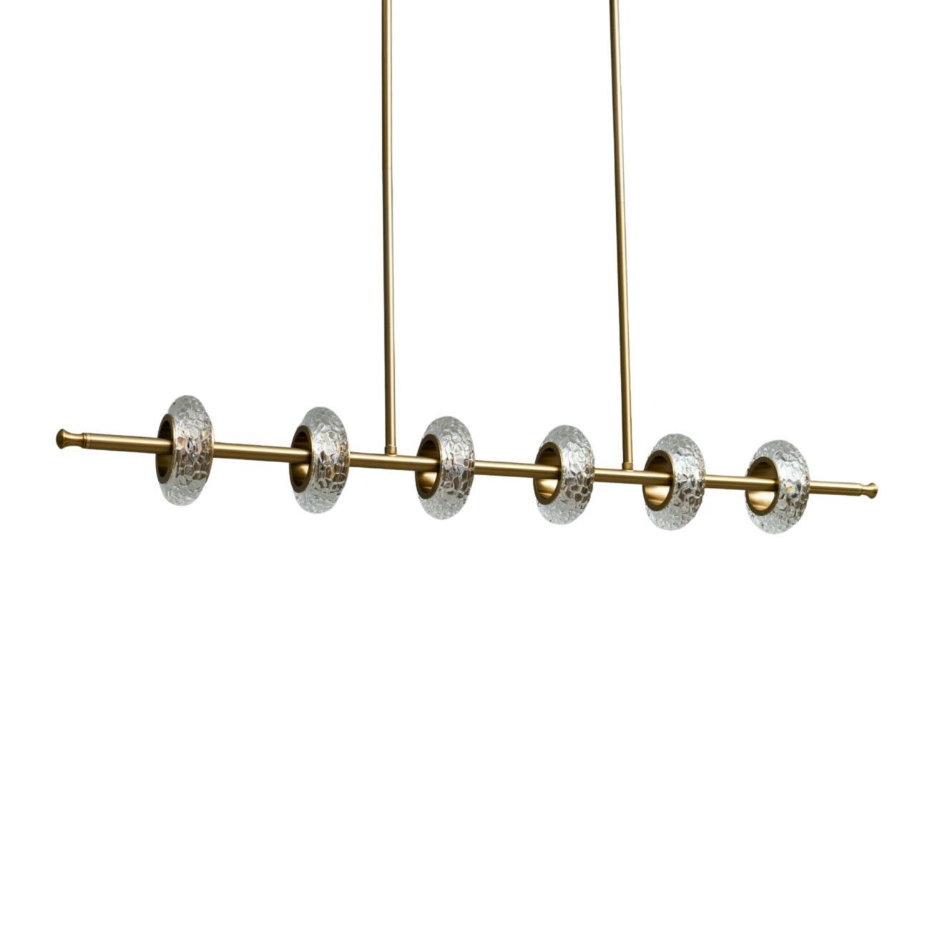 Suspension verre anneaux luxe - CASSANDRA