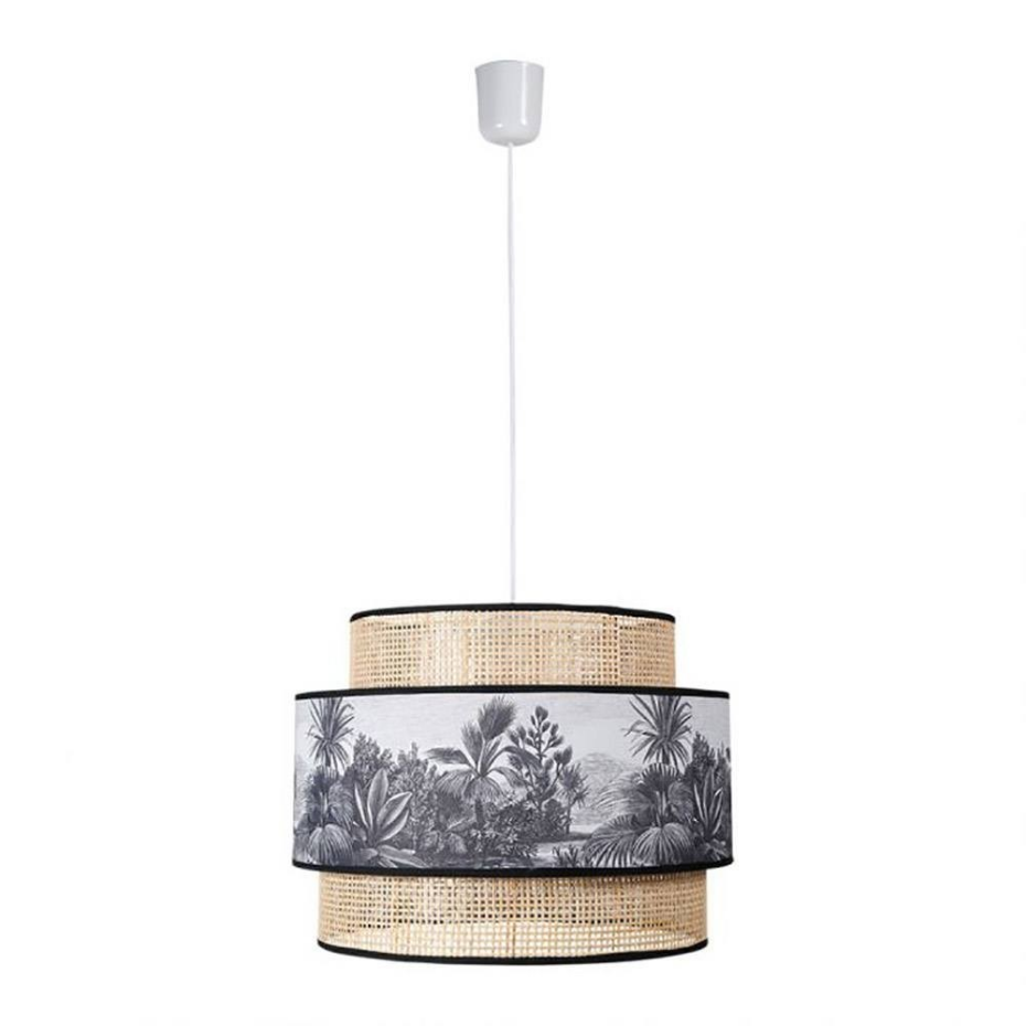 Suspension cannage et tissu Ombrage D40