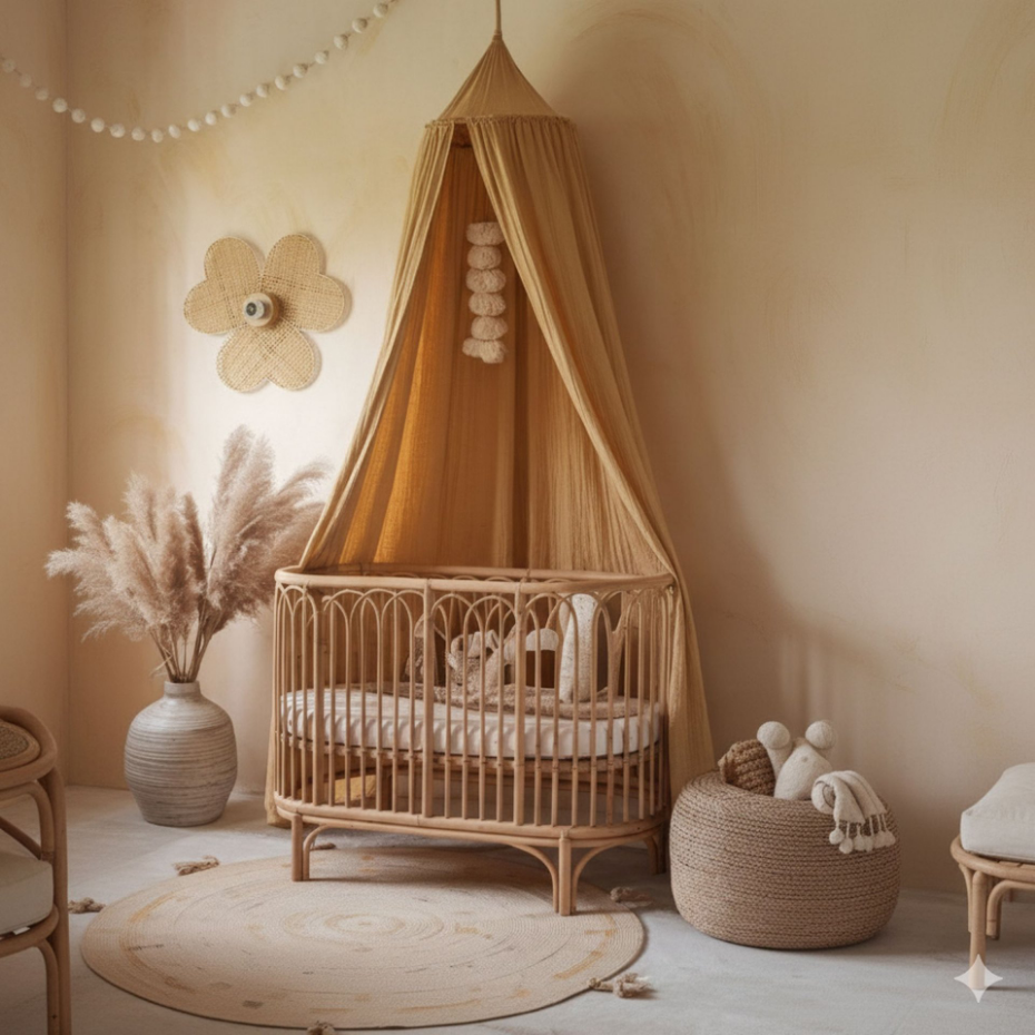 Applique murale en bambou, PETALI