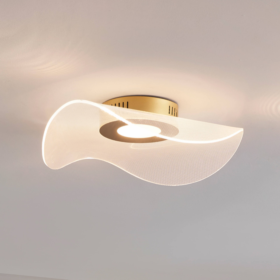 Plafonnier design aérien doré - ONDENIS