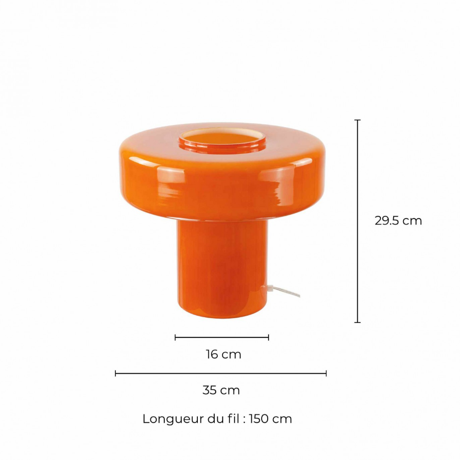 Lampe à poser en verre, FOZA MAXI