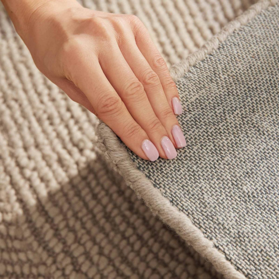 Tapis rond ELENI Faux uni