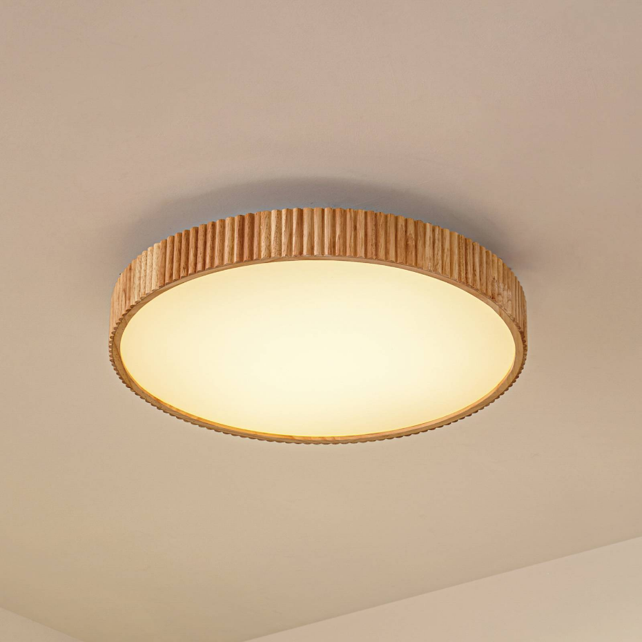 Plafonnier en bois moderneLED, Velua