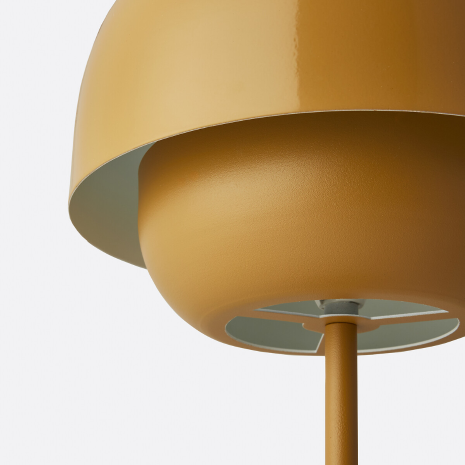 Lampe en métal fer coloré, Kinoko