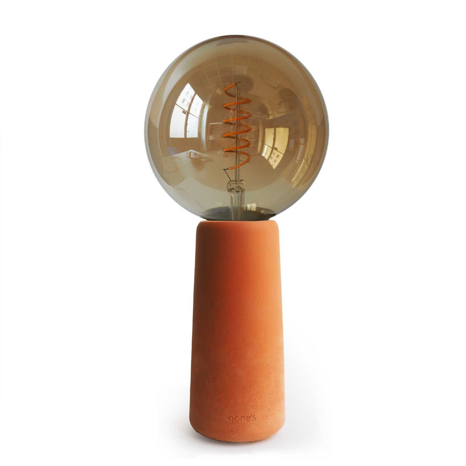 Lampe à poser béton ampoule style Edison - PHARE