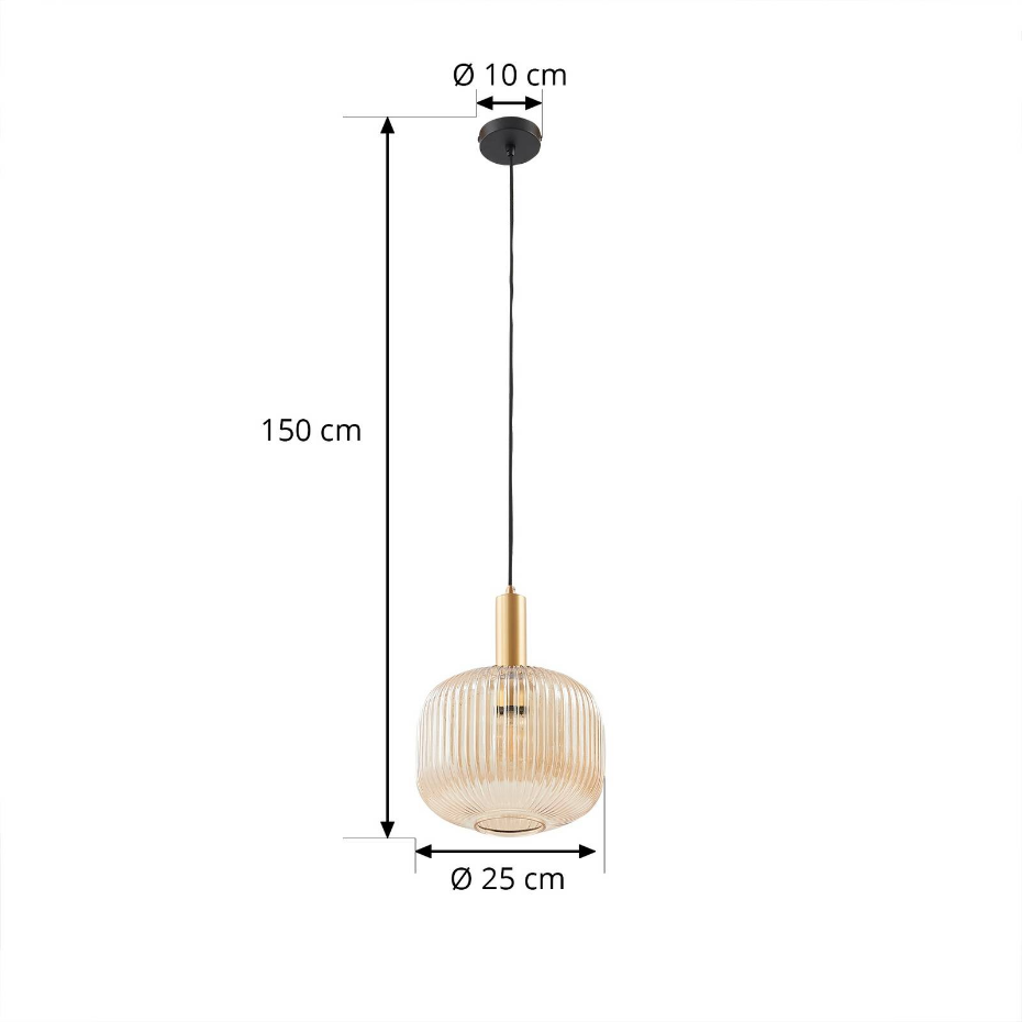 Suspension en verre vintage, Doroteo