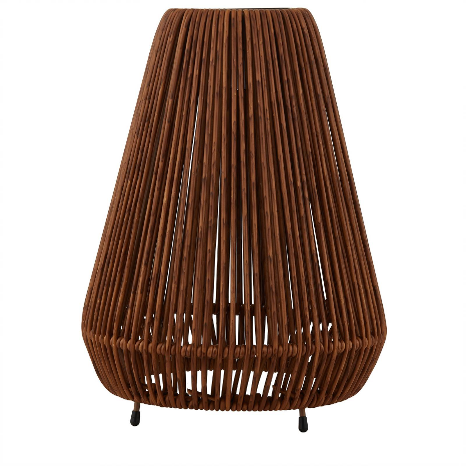 Lampe solaire extérieur en boisLED, Amaria