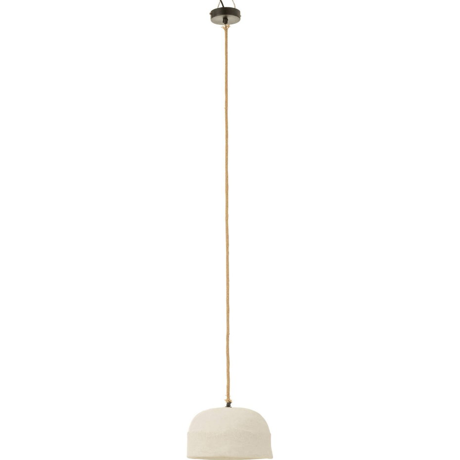 Suspension en papier mâché rond design contemporain