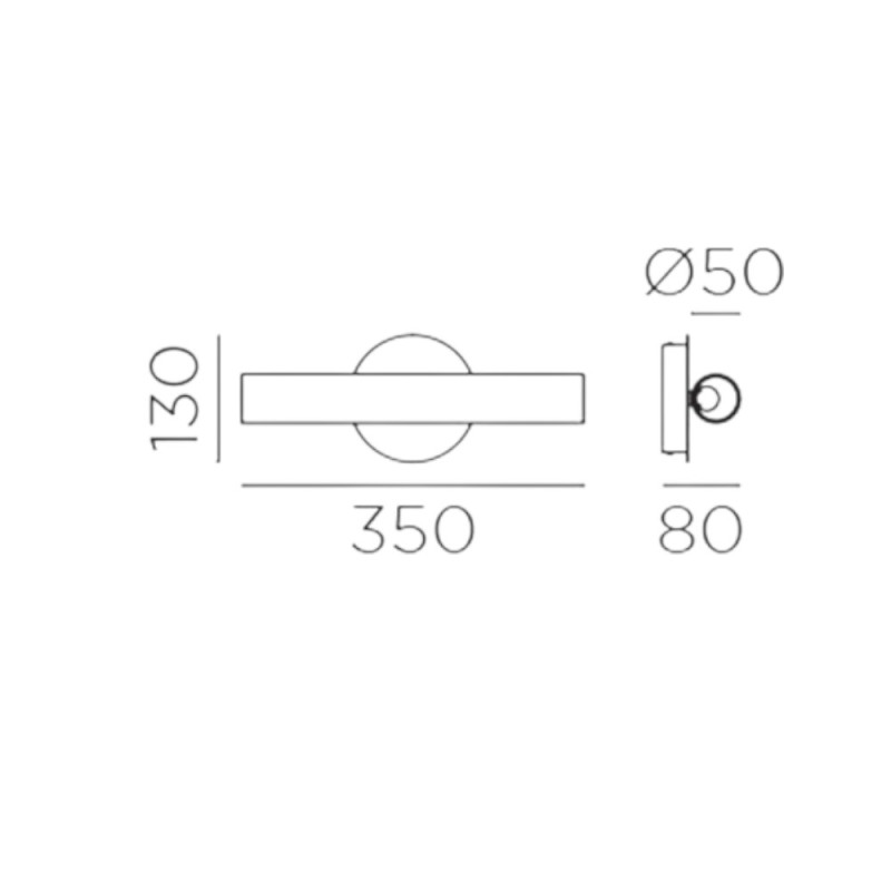Applique led Design Oslo Nickel Et Verre