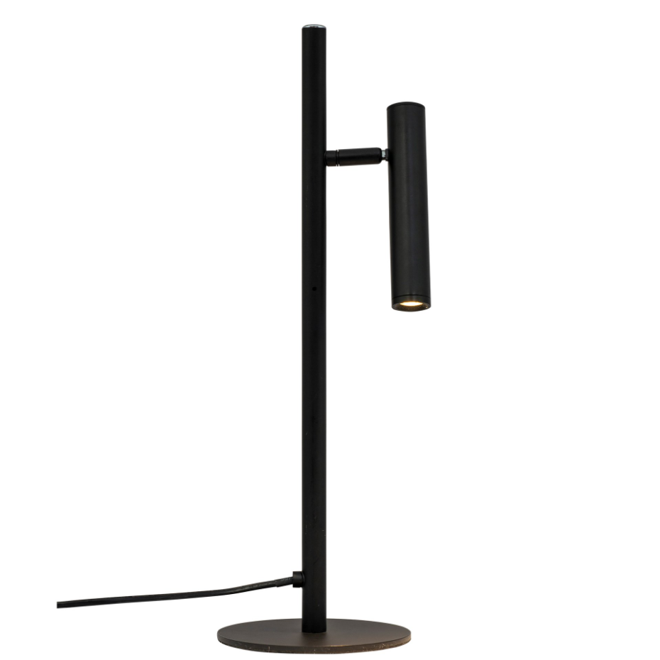 Lampe à poser en métal noir CARLO