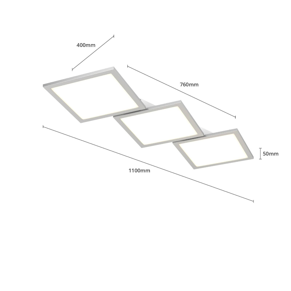 Plafonnier en aluminium moderneLED, Ilira