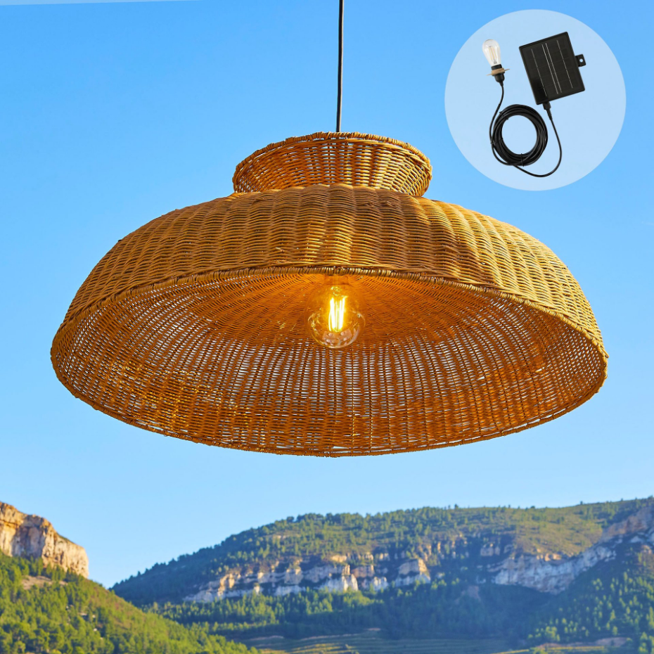Suspension solaire bohème DARMA SOLAR D80 cm