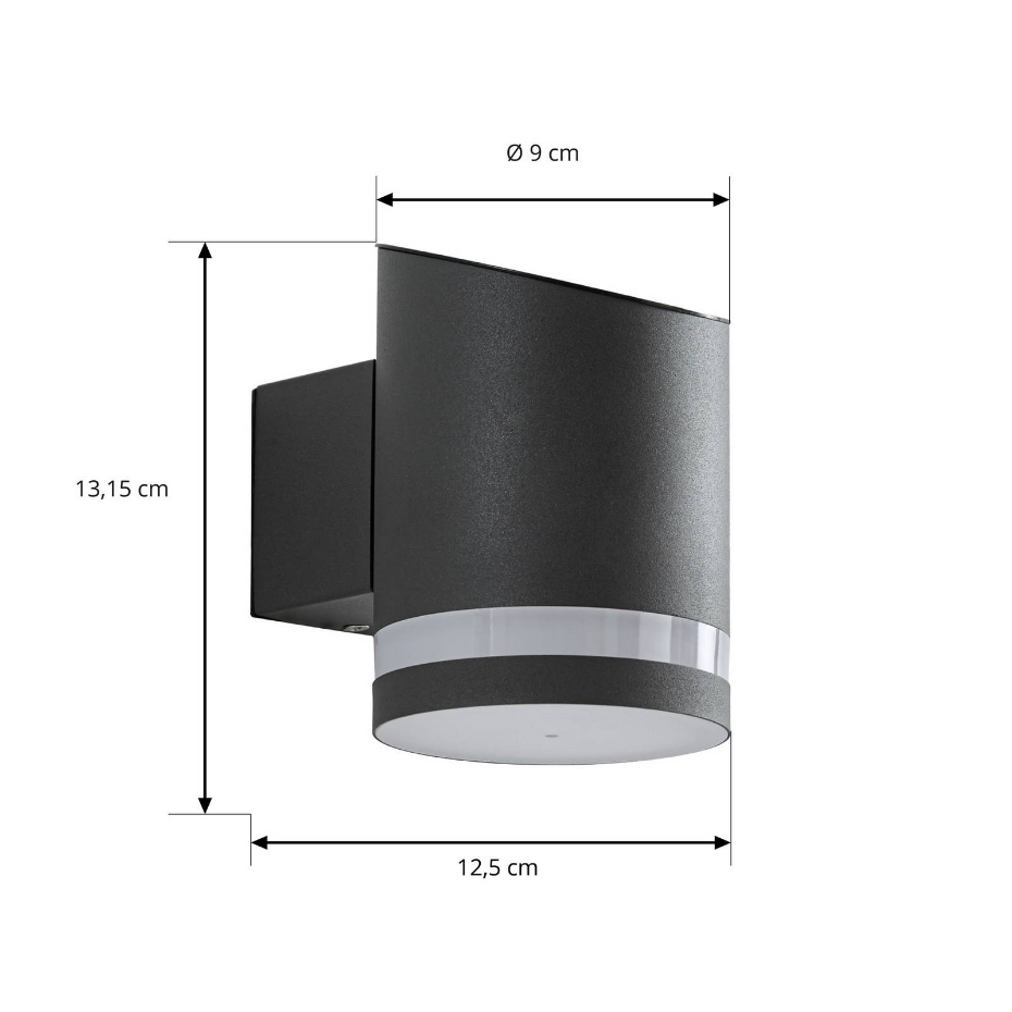 Lampe solaire extérieure en inox moderneLED