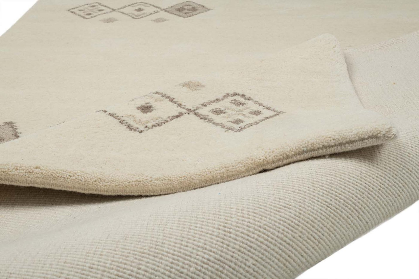 Tapis berbère marocain en laine vierge noué à la main - Taza Royal
