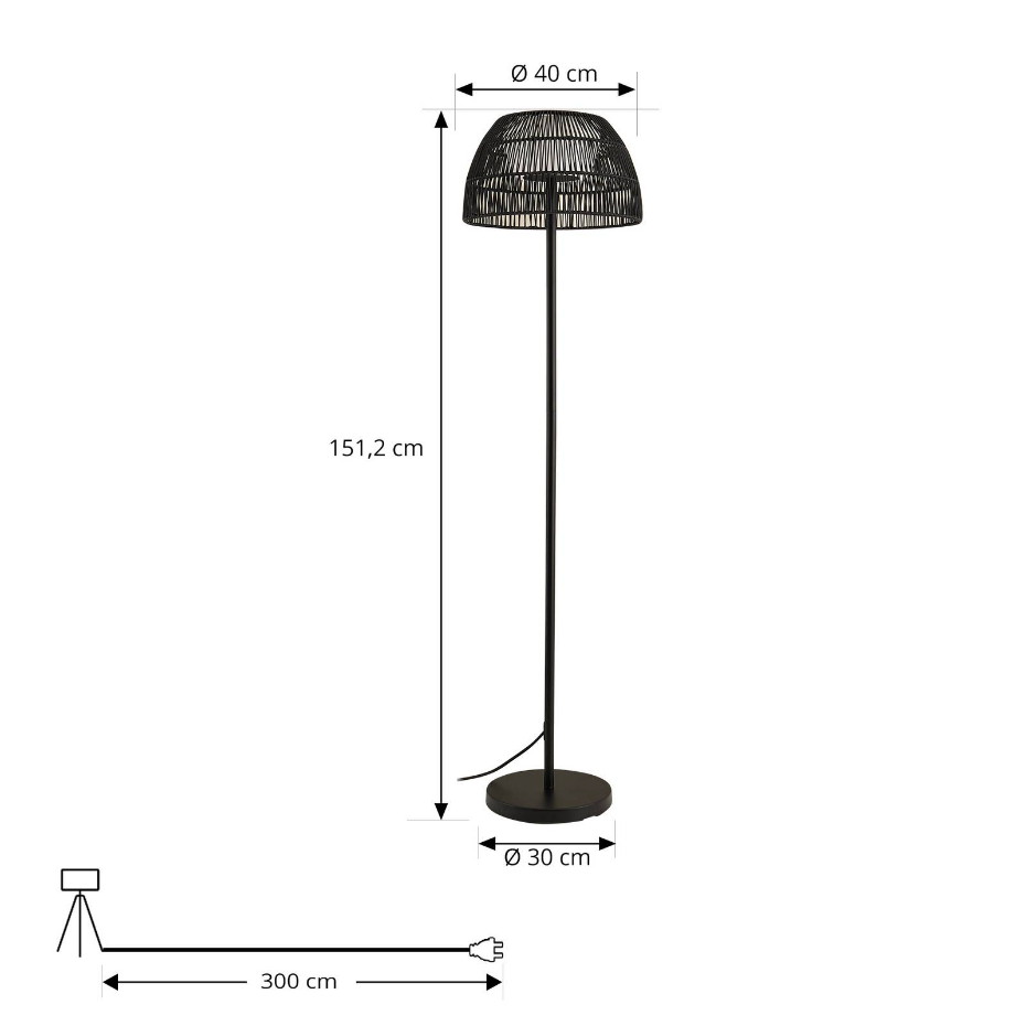 Luminaire de terrasse en métal moderneLED