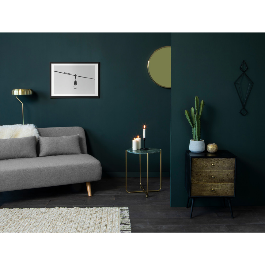 Lampadaire design métal finitions dorées- ECLIPSE