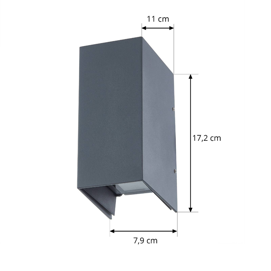 Applique extérieure en aluminium moderneLED